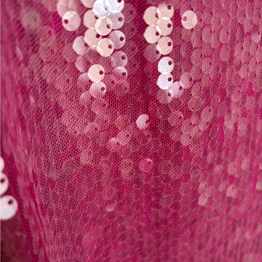 Pink Sequin Spaghetti Strap Dress - Picture 3 of 4